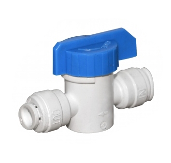 (AT-BV250W)  Шаровий кран 1/4" під трубку х 1/4" під трубку - 1