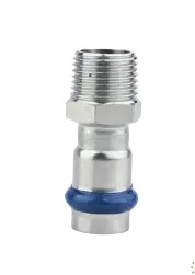 6556011 Перехідник із зовнішнім різьбленням ASG INOX 22х1/2" - 1