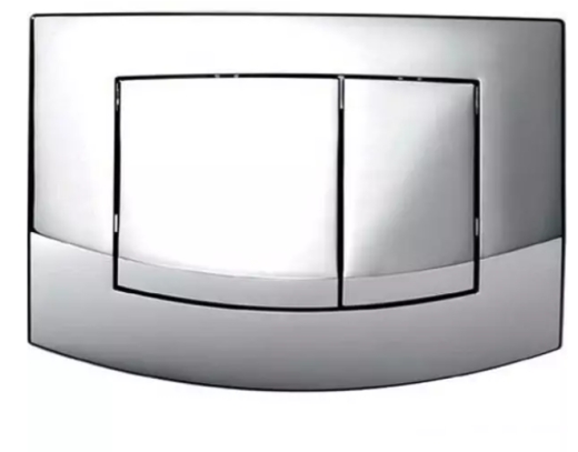 Панель змиву для унітазу TECEambia 9240226 подвійна хром глянцевий - 1