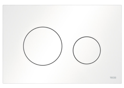 Панель змиву для унітазу TECEloop 9240920 подвійна біла - 1