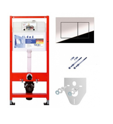9400012	Комплект TECEbase (модуль+панель змиву TECEnow хром глянцевий+кріплення), 1120мм - 1