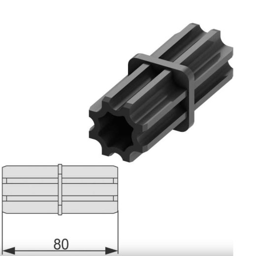 9010009 Торцеве з'єднання профілю, TECEprofil - 1