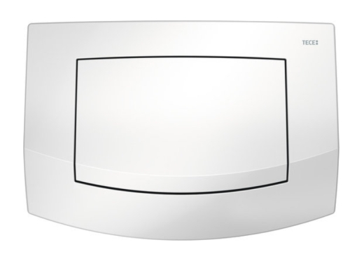 Панель змиву для унітазу TECEambia 9240140 одинарна пластикова біла антибактеріальна - 1