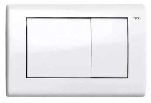 Панель змиву для унітазу TECEplanus 9240322 подвійна біла шовковисто-матова - 1