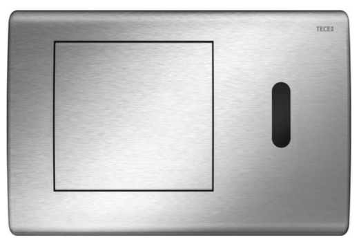 Панель змиву для унітазу TECEplanus 9240350 з ІЧ-сенсором та акумулятором 6v матова нержавіюча сталь - 1