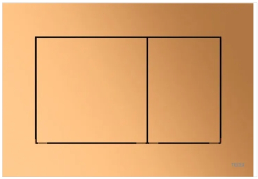 9240419 TECEnow Панель подвійного змиву для унітазу, пластикова,латунь - 1