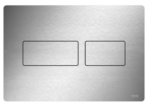 Панель змиву для унітазу TECEsolid 9240434 подвійна матова з нержавіючої сталі - 1
