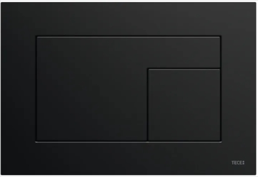 9240732 TECEvelvet Панель подвійного змиву для унітазу, чорна, Nero Ingo - 1