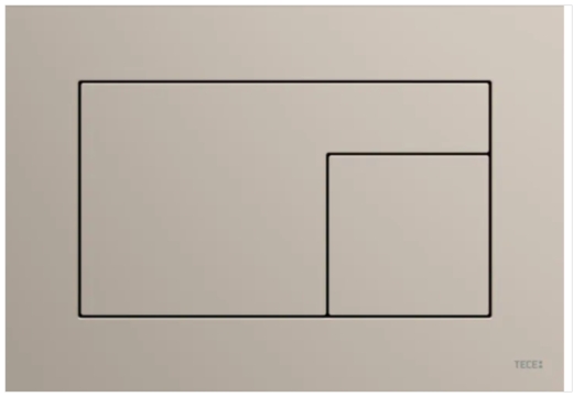 9240733	TECEvelvet Панель подвійного змиву для унітазу, сіро-бежева, Beige Arizona - 1