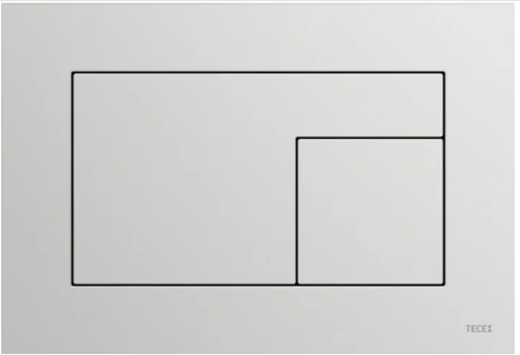 Панель змиву для унітазу TECEvelvet 9240734 подвійна світло-сірий камінь - 1