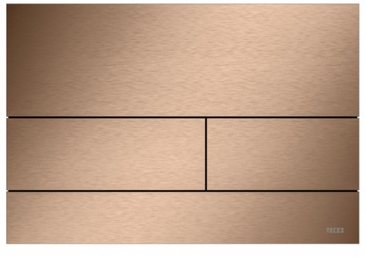 Панель змиву для унітазу TECEsquare II подвійна з поверхнею PVD золото матове - 1