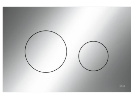 Панель змиву для унітазу TECEloop 9240921 подвійна  хром глянцевий - 1