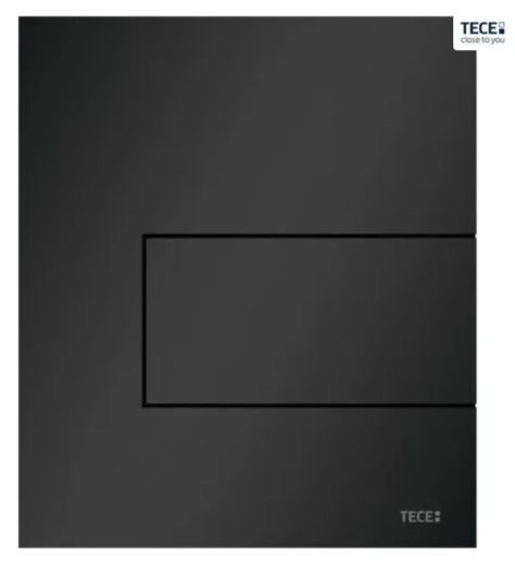9242813 TECEsquare Панель змиву для пісуару, чорна матова - 1