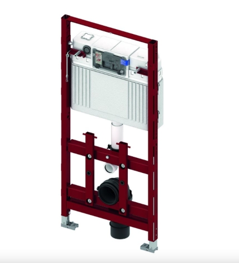 Застінний модуль для унітазу TECElux 400 9600400 з регулюванням висоти та фільтрацією повітря 1120мм - 1