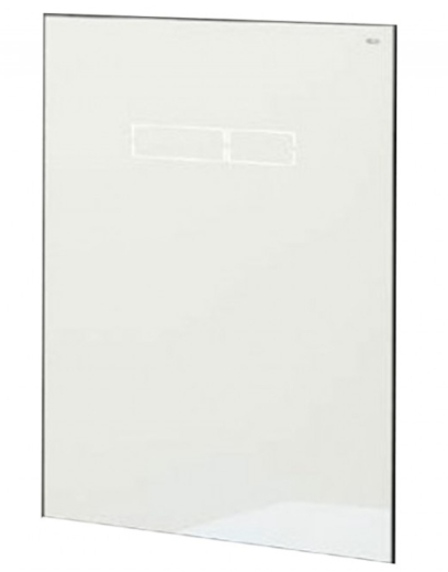 Панель змиву для унітазу TECElux 9650002 подвійна сенсорна sen-Touch скло біле - 1