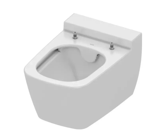 9700204 Безобідковий унітаз без функції біде, для застінних бачків - 1