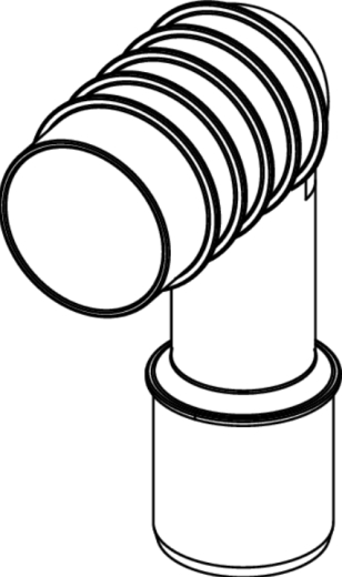 9820035	Відвід каналізаційний до модуля TECE для умивальника DN40/50 - 1