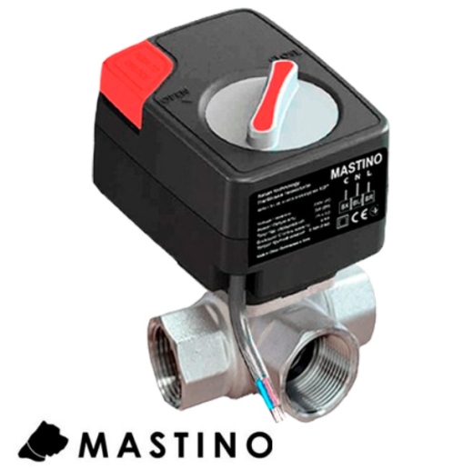 Кран з електроприводом  Mastino PRO (триходовий)  220В 3/4". - 1