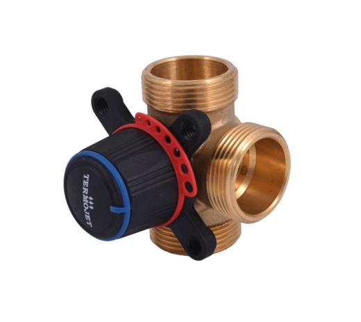 Трьохходовий змішувальний кран Termojet, DN32, kvs-12 зовнішня різьба - 1