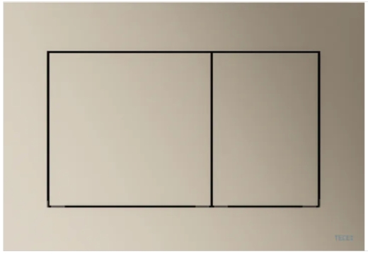 9240418 TECEnow Панель подвійного змиву для унітазу, пластикова, нікель - 1