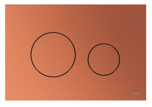 9240937 TECEloop Панель подвійного змиву для унітазу, пластикова, червона бронза - 1