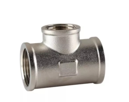 6554379 Трійник редукційний 3/4"х1/2"х3/4"нікель (ASG)(уп.100) - 1