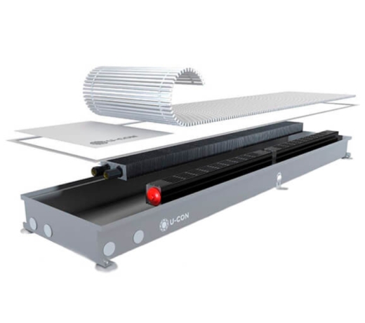 Конвектор опалювальний водяний U-CON з примусовою конвекцією VK.DC 300/1600/78 - 1