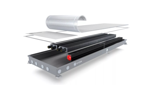 Конвектор опалювальний водяний U-CON з примусовою конвекцією VK2 DC.380/750/90 - 1