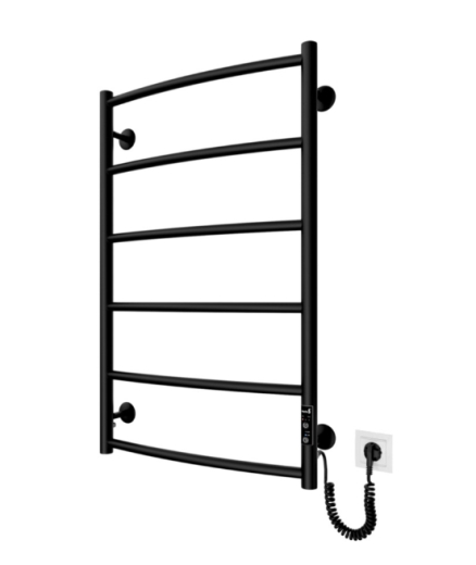 2.3.0115.10.BM Рушникосушка Класік НР-І 800х530/85 електр. TR К чорний мат - 1