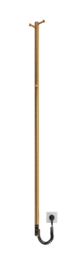 Рей_електр. Рушникосушка Рей 1500х30/130 електр. TR золото лайт сатин - 1