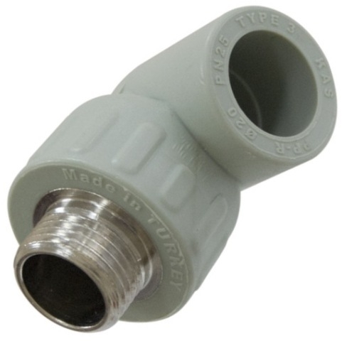 Кутник PP-R 90° із зовнішньою різьбою KAS 9625007 32х1" - 1
