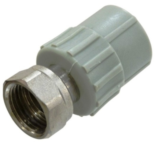 Муфта PP-R з накидною гайкою KAS 9630001 20х1/2" - 1