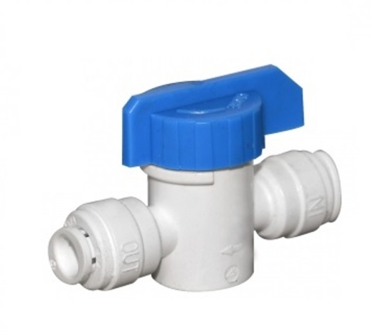 Кран кульовий Aquafilter AQ-BV250W 1/4"QC х 1/4"QC - 1