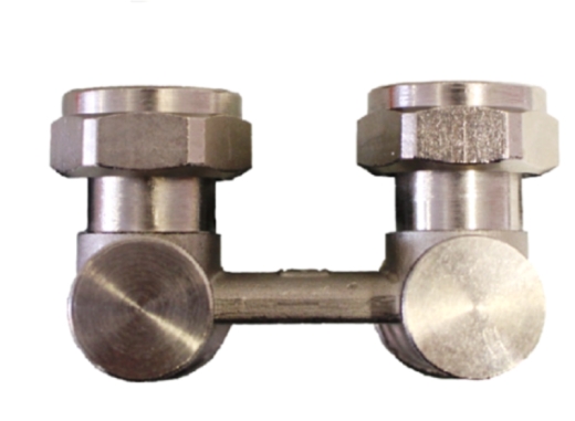 Вузол підключення HERZ-3000-RL-1 1376642 штампований кутовий 1/2" з двостороннім перекриттям - 1