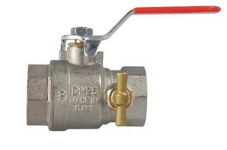 Кран кульовий IVR 068 зі спускним краном 1"1/4ВВ - 1