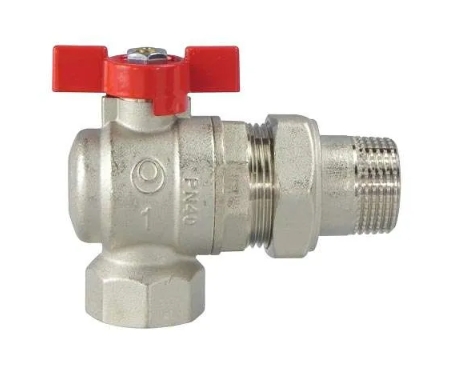 Кран кульовий кутовий IVR 961A з американкою 1/2"ВЗ - 1