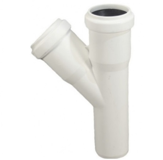 Трійник каналізаційний внутрішній Plastimex Т3245 ПП 32х32мм 45° - 1