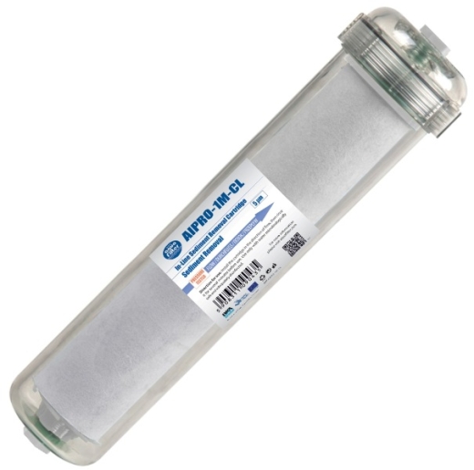 Картридж Aquafilter AIPRO-1M-CL 2.5"х12" полипропиленовый в корпусе резьба 1/4"NPT - 1
