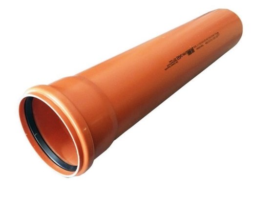 Труба каналізаційна зовнішня Ostendorf KG 225020 ПВХ 315х7.7х2000мм - 1
