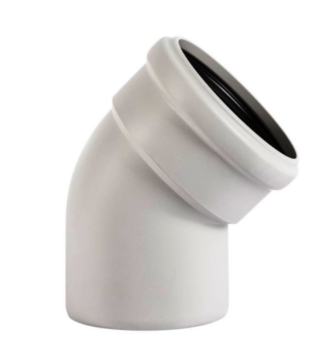 Колено канализационное внутреннее бесшумное Ostendorf Skolan 337110 ПП 160 мм 30° - 1