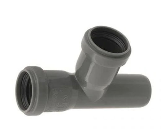 Тройник канализационный внутренний Ostendorf HT Safe 171400 ПП 40х 40 мм 87° - 1