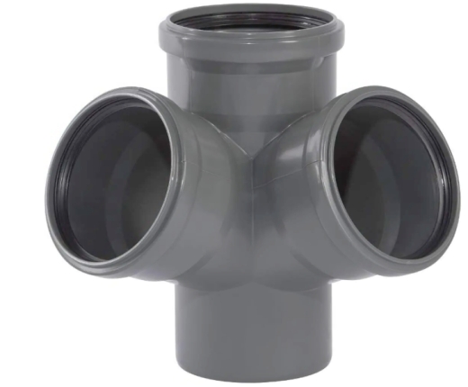 Хрестовина каналізаційна внутрішня Ostendorf HT Safe 175920 ПП 110х50мм 67° 2-площинна - 1