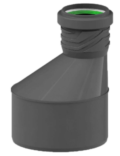 Редукция канализационная внутренняя ASG NANO HTR 6540663 ПП 110х 50 мм короткая - 2