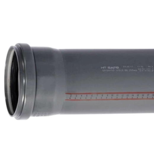 Труба каналізаційна внутрішня Ostendorf HT Safe 176000 ПП 125х150мм - 1