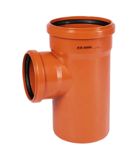 Трійник каналізаційний зовнішній Ostendorf KG 222410 ПВХ 160х125мм 87° - 1
