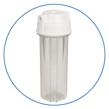 Корпус фільтра Aquafilter EG14CWAQ-4 10" прозорий 1/4" - 1