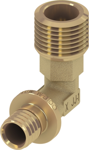 TECEflex кутник із зовнішньою різьбою латунь 16х1/2" (767516) - 1