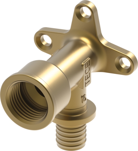 TECEflex кутник настінний довжина випускних отворів 54мм 16x1/2" латунь (768503 ) - 1