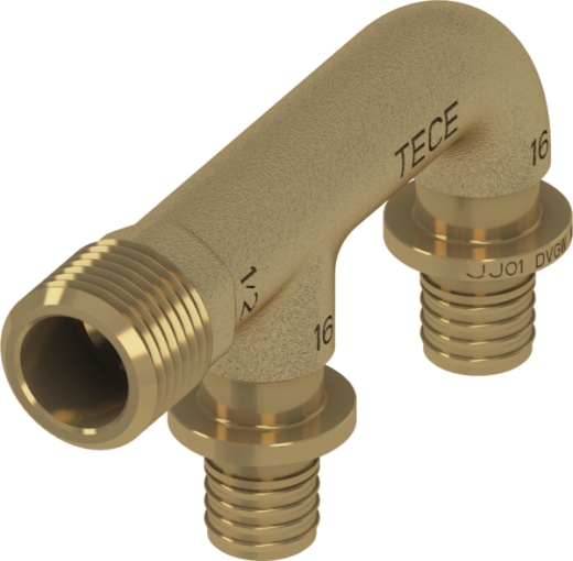 TECEflex двовивідне з'єднання клапана кремнієва бронза 16x16x1/2" (708608) - 1