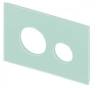 Лицьова панель для панелі змиву унітаза TECEloop 9240670 м'ятно-зелене скло - 1